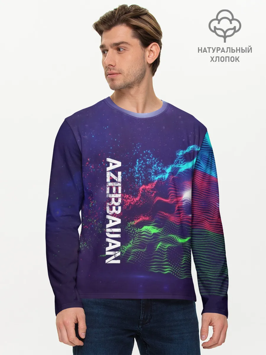 Мужской лонгслив базовый / ,Azerbaijan