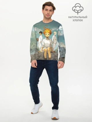 Мужской лонгслив базовый / The Promised Neverland