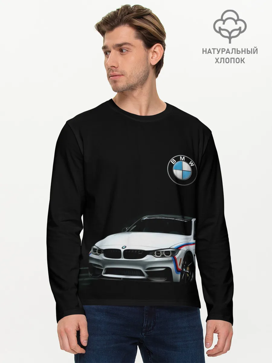 Мужской лонгслив базовый / BMW
