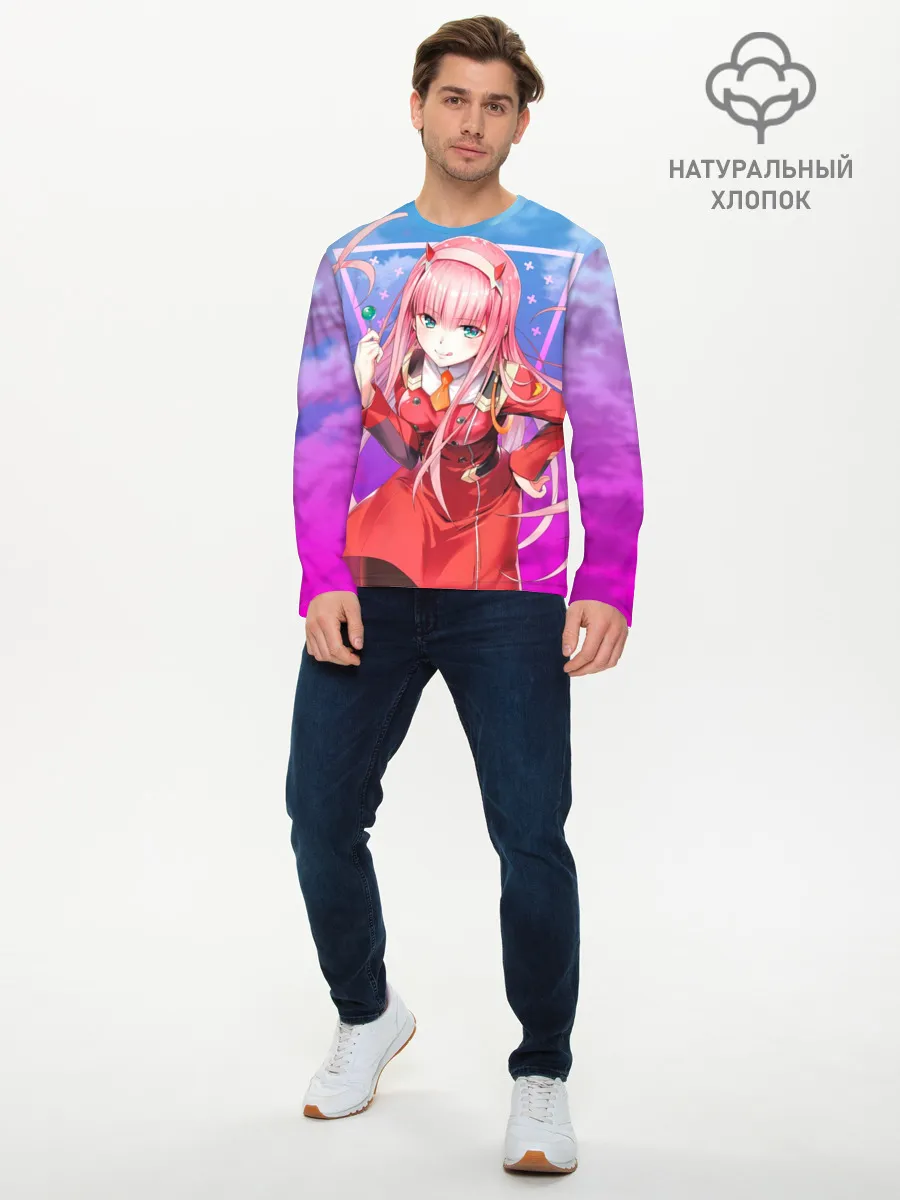 Мужской лонгслив базовый / Darling in the Franxx