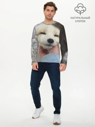 Мужской лонгслив базовый / Лисенок