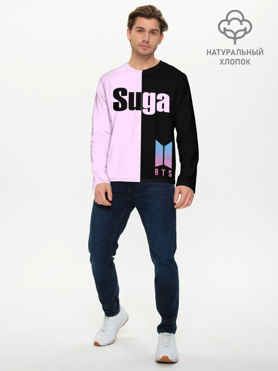 Мужской лонгслив базовый / BTS Suga