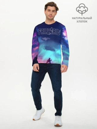 Мужской лонгслив базовый / Фейри Тейл рассвет