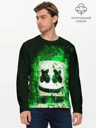 Мужской лонгслив базовый / Marshmello