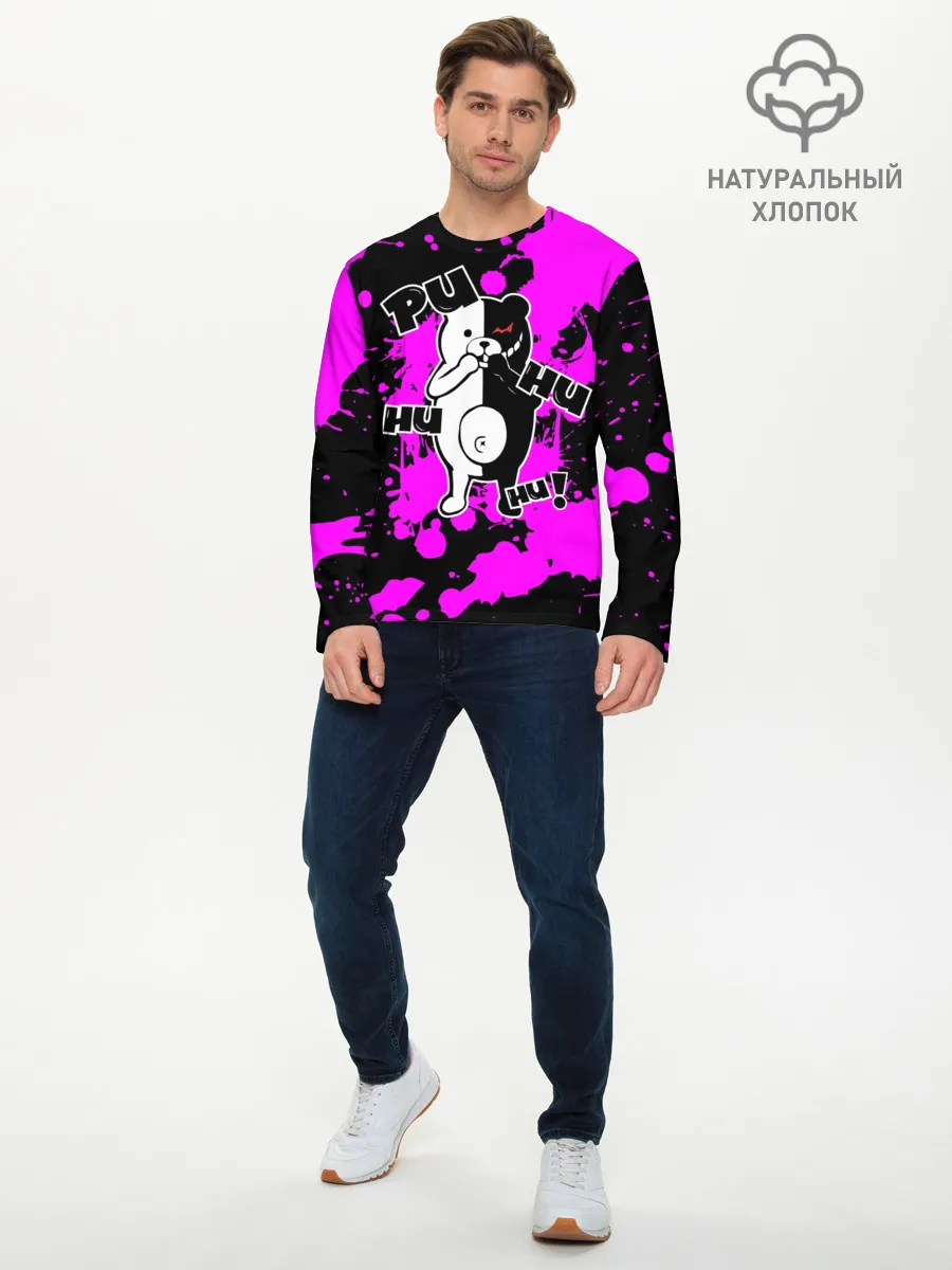 Мужской лонгслив базовый / MONOKUMA Puhuhuhu
