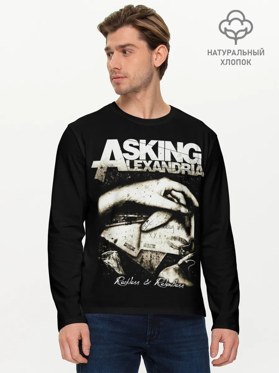 Мужской лонгслив базовый / Asking Alexandria