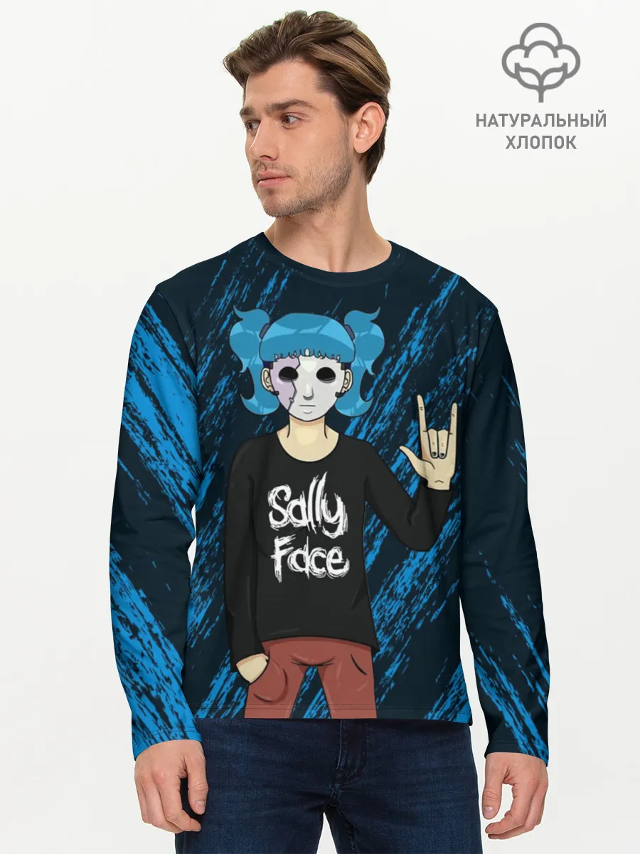 Мужской лонгслив базовый / Sally Face по Року