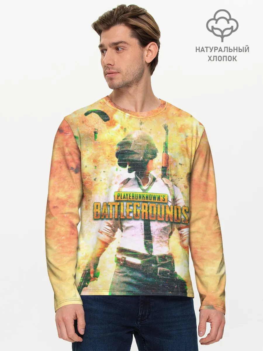 Мужской лонгслив базовый / Playerunknowns battlegrounds