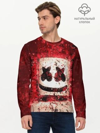 Мужской лонгслив базовый / Marshmello