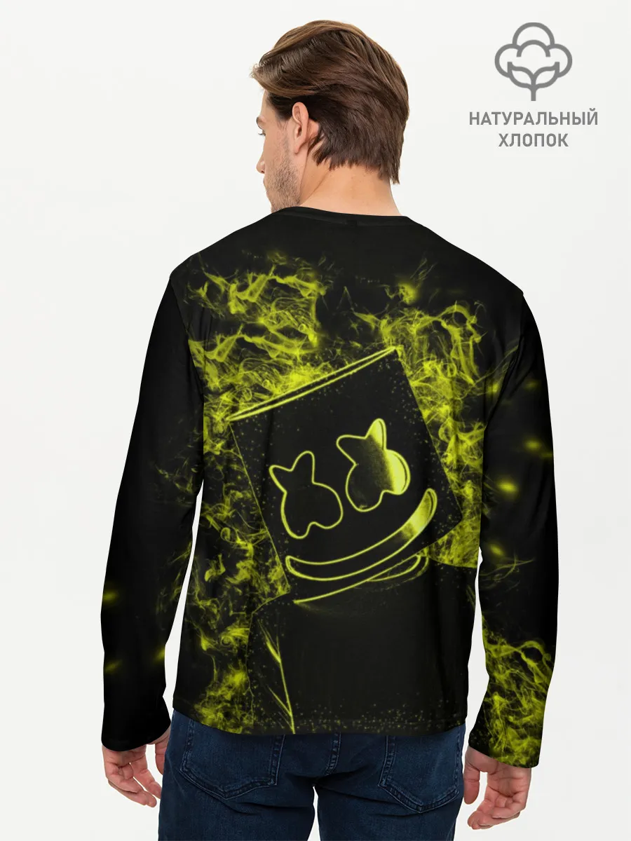 Мужской лонгслив базовый / Marshmello