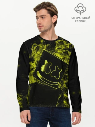 Мужской лонгслив базовый / Marshmello