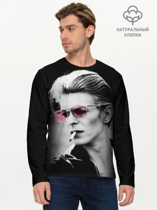 Мужской лонгслив базовый / Дэвид Боуи