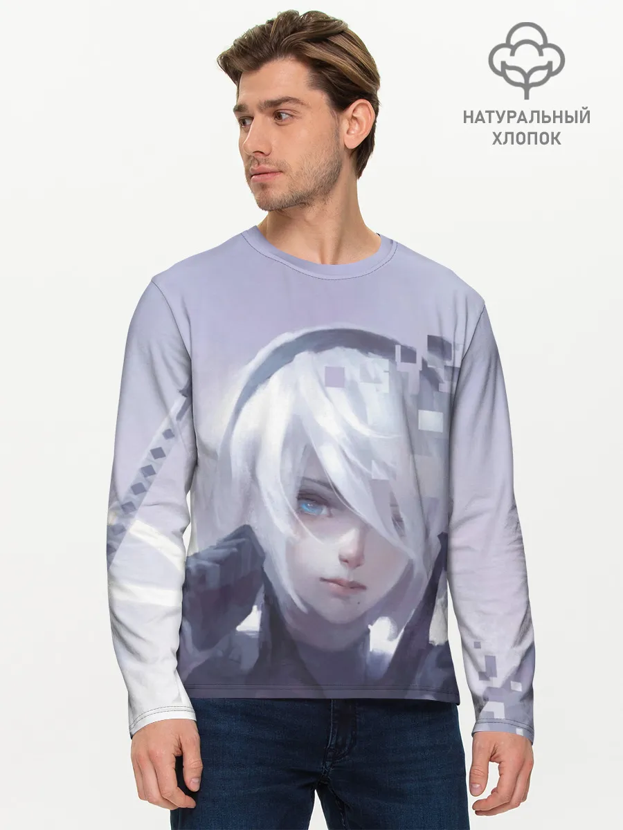 Мужской лонгслив базовый / NieR: Automata