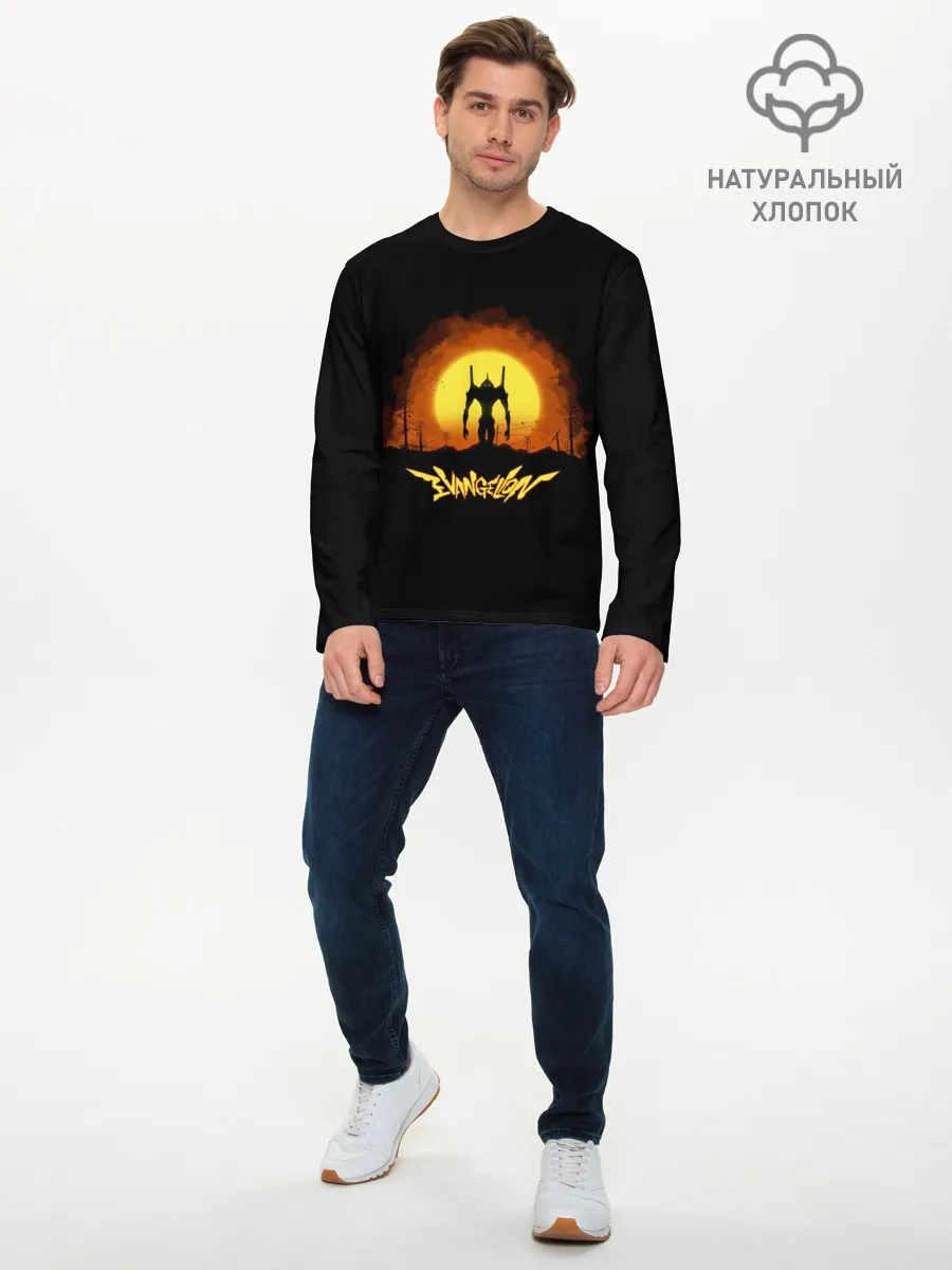 Мужской лонгслив базовый / Евангелион