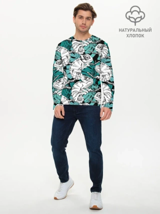 Мужской лонгслив базовый / Хамелеоны