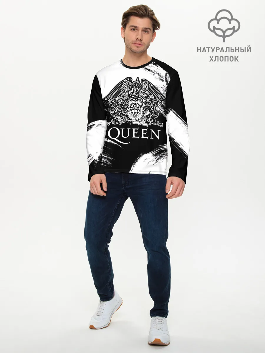 Мужской лонгслив базовый / Queen