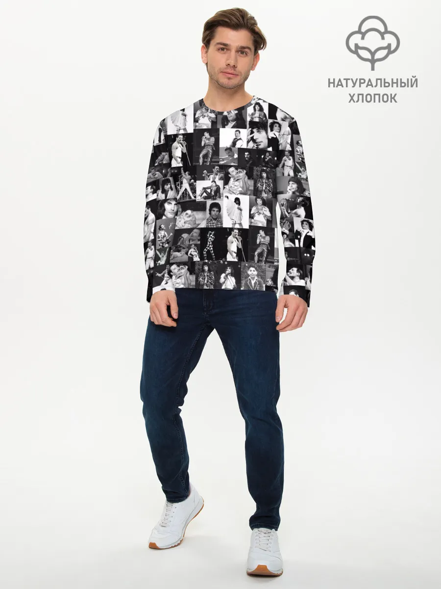 Мужской лонгслив базовый / QUEEN