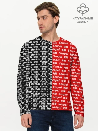 Мужской лонгслив базовый / SENPAI x HENTAI