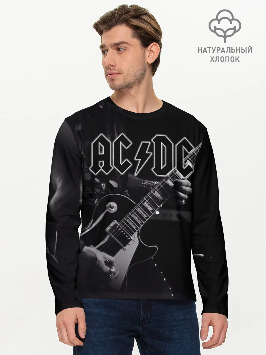 Мужской лонгслив базовый / AC/DC