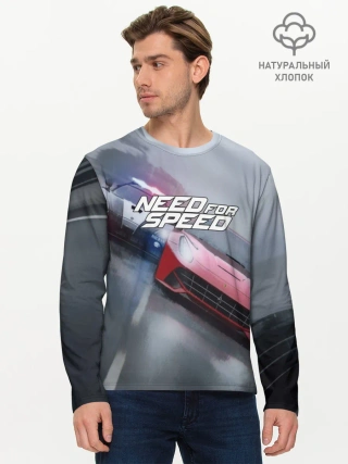 Мужской лонгслив базовый / NEED FOR SPEED