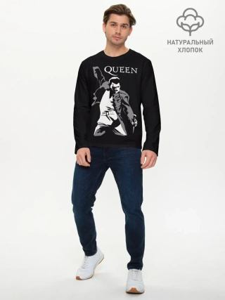 Мужской лонгслив базовый / Queen