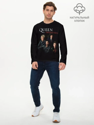 Мужской лонгслив базовый / Queen