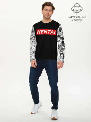 Мужской лонгслив базовый / Японская анимация