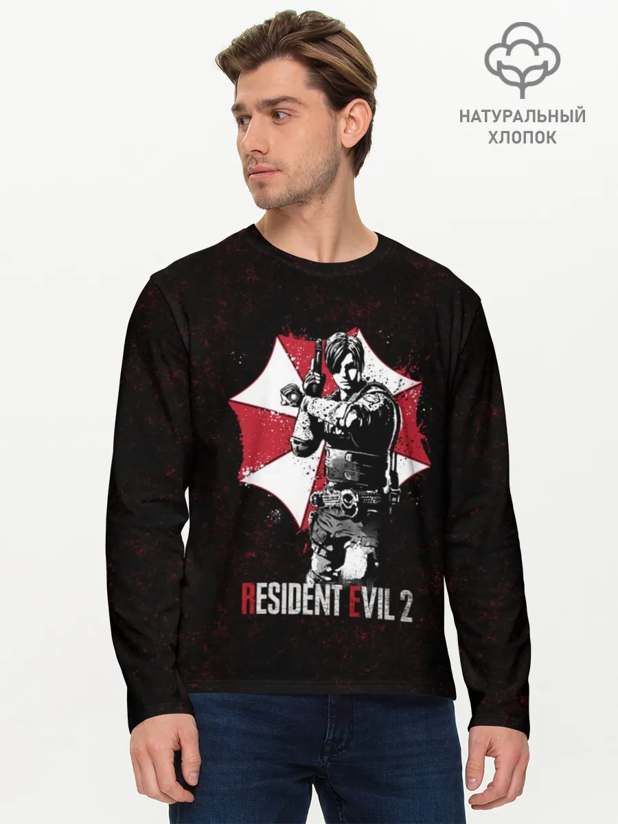 Мужской лонгслив базовый / Resident Evil 2