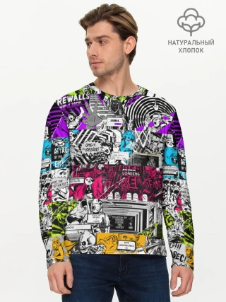 Мужской лонгслив базовый / Watch Dogs