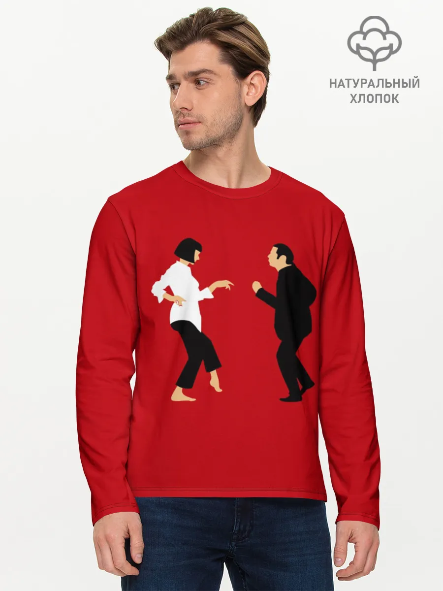 Мужской лонгслив базовый / Криминальное чтиво