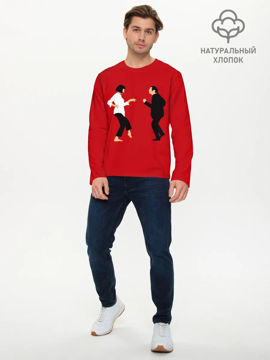 Мужской лонгслив базовый / Криминальное чтиво