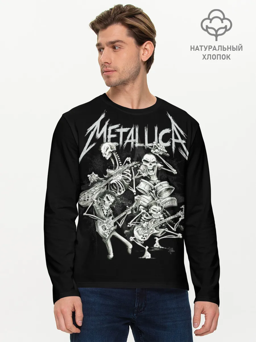 Мужской лонгслив базовый / Metallica