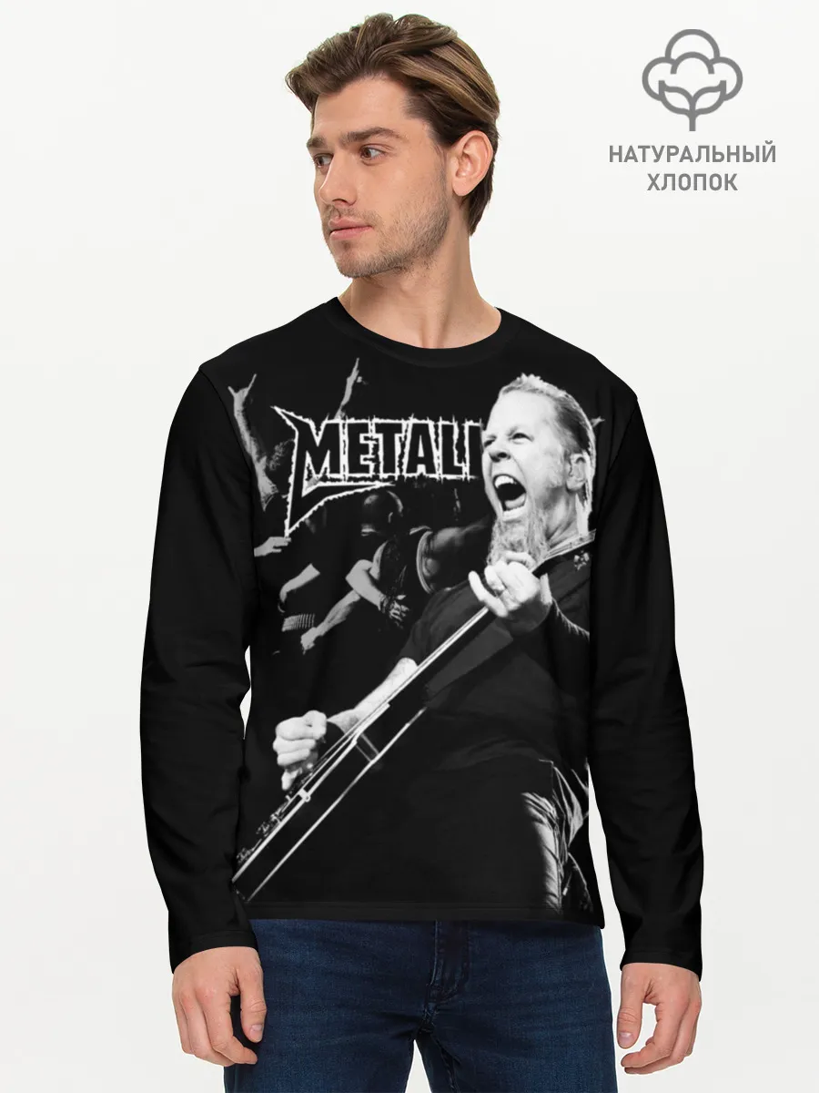 Мужской лонгслив базовый / Metallica