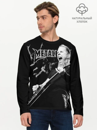 Мужской лонгслив базовый / Metallica