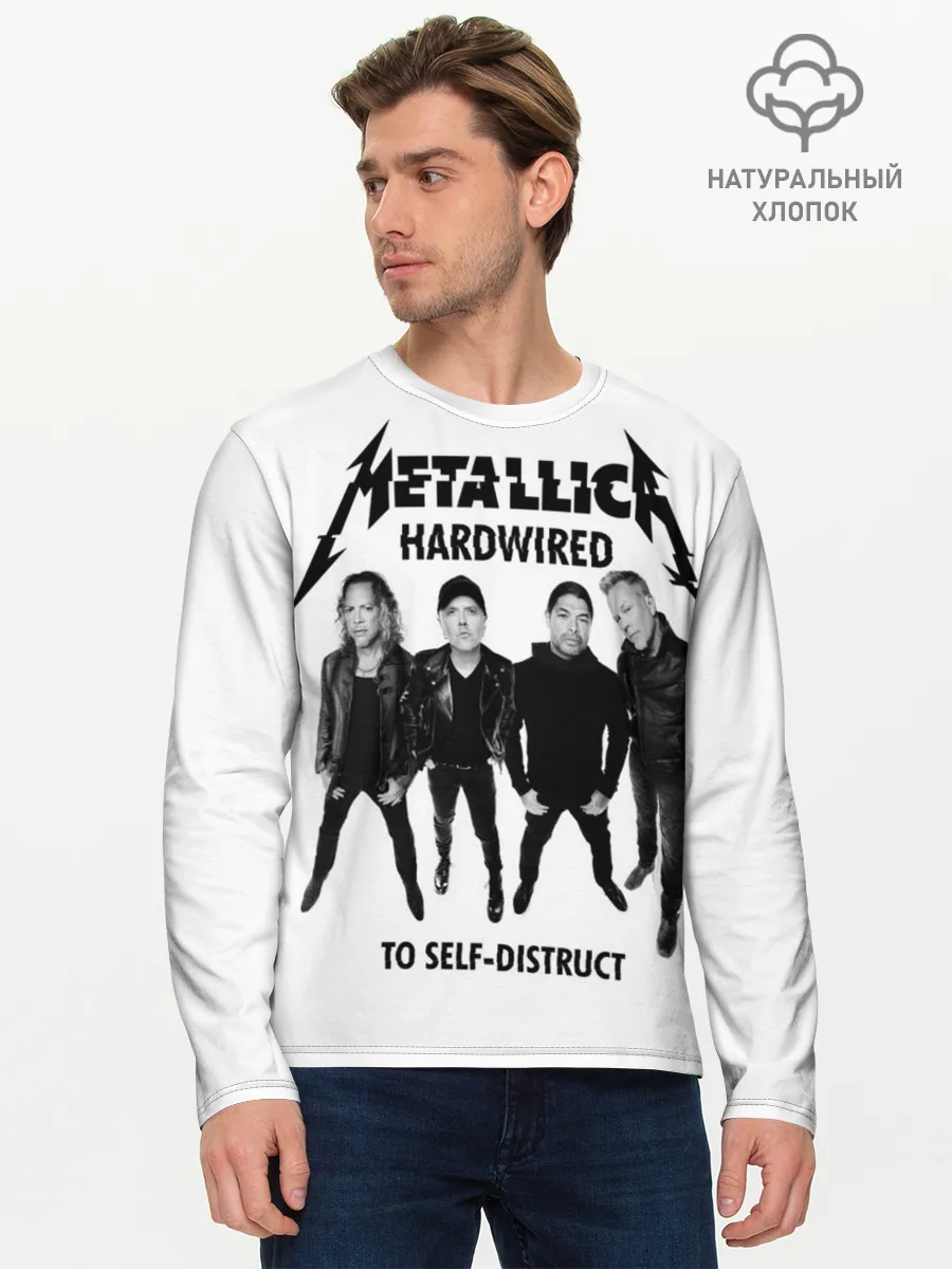 Мужской лонгслив базовый / Metallica