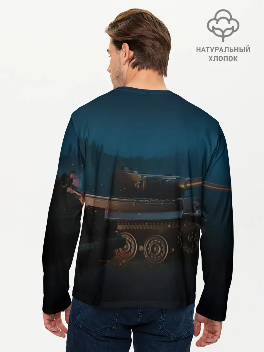Мужской лонгслив базовый / Танки