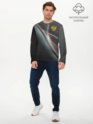 Мужской лонгслив базовый / RUSSIA.