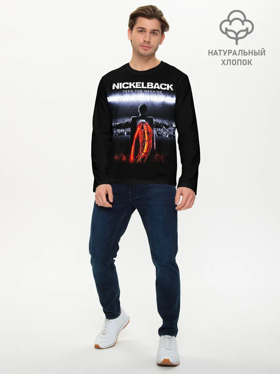 Мужской лонгслив базовый / Nickelback
