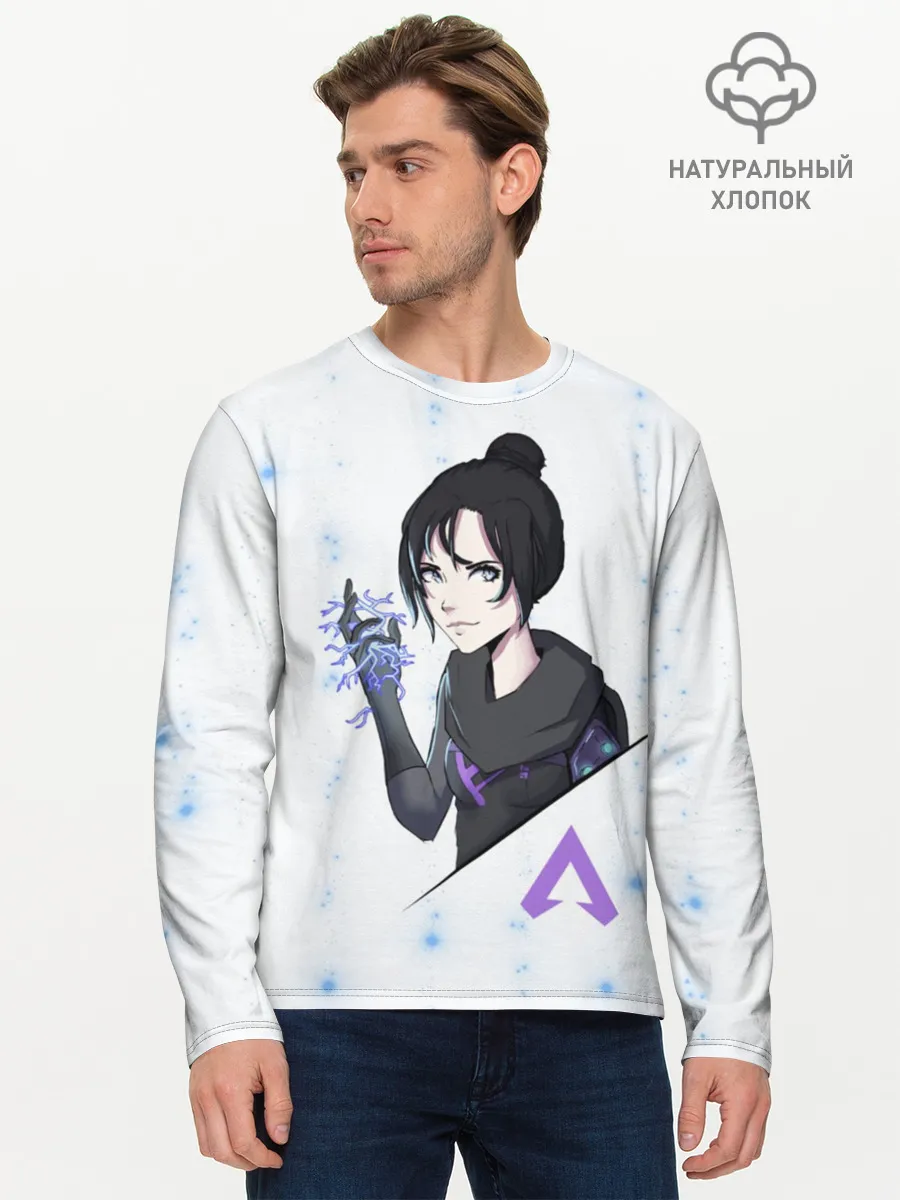 Мужской лонгслив базовый / Apex Legends - Wraith