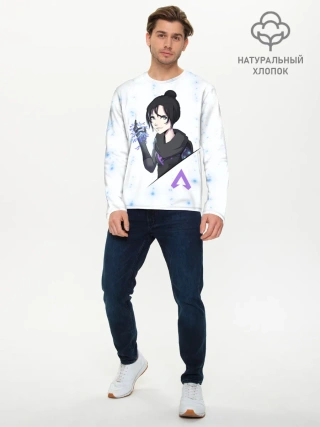 Мужской лонгслив базовый / Apex Legends - Wraith