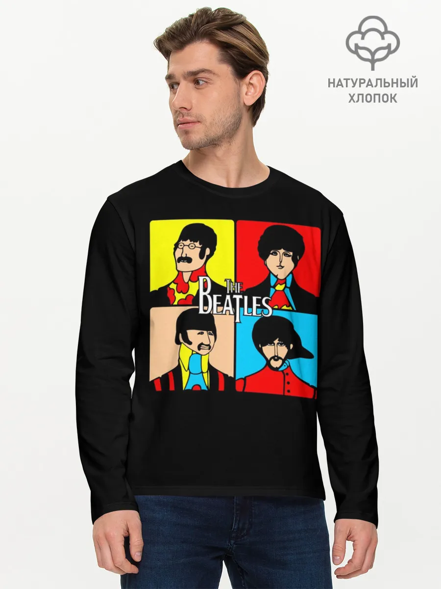 Мужской лонгслив базовый / The Beatles