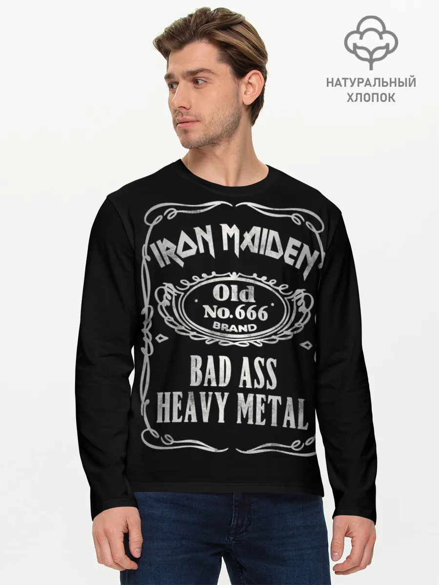 Мужской лонгслив базовый / Iron Maiden