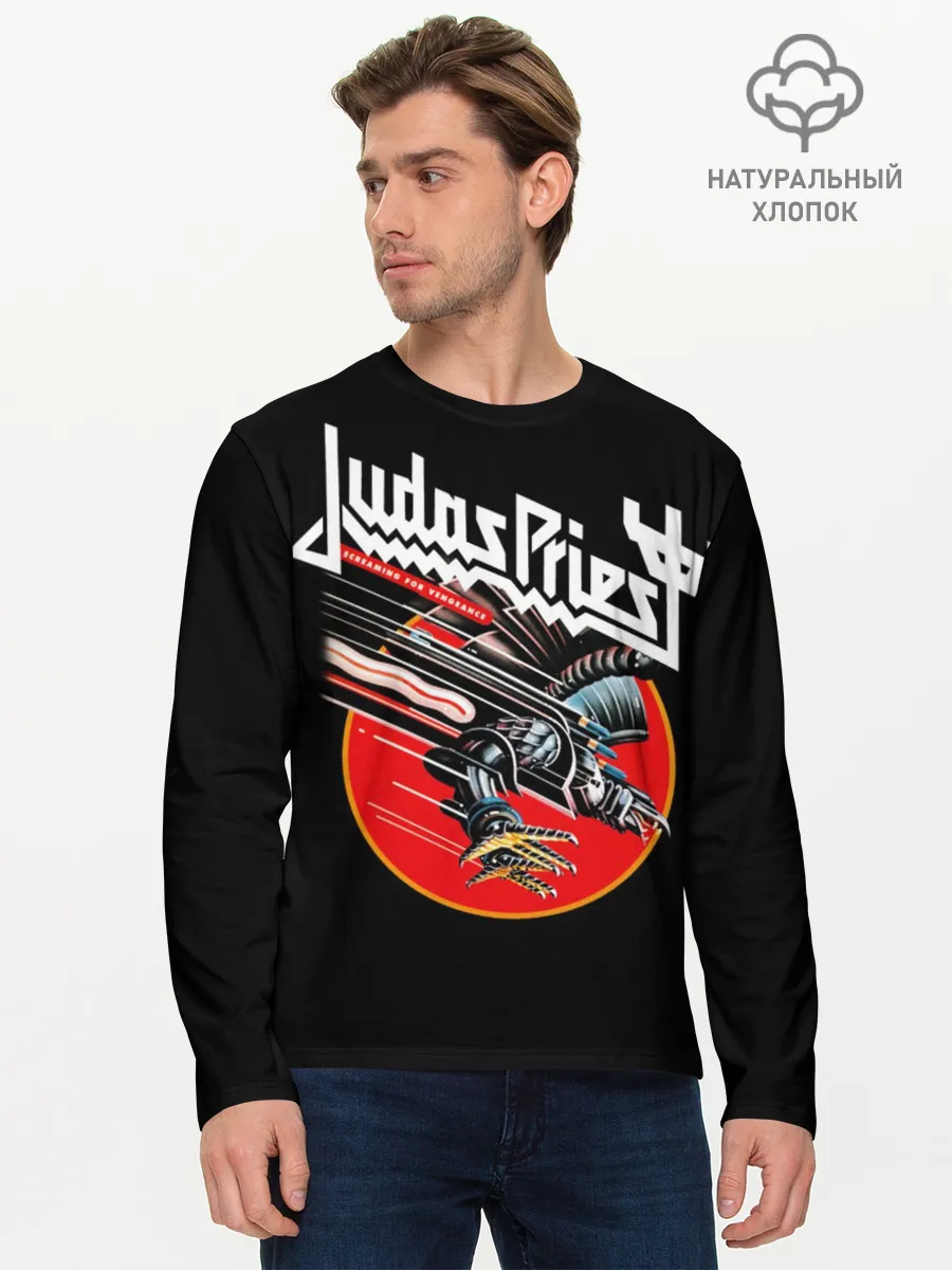 Мужской лонгслив базовый / Judas Priest