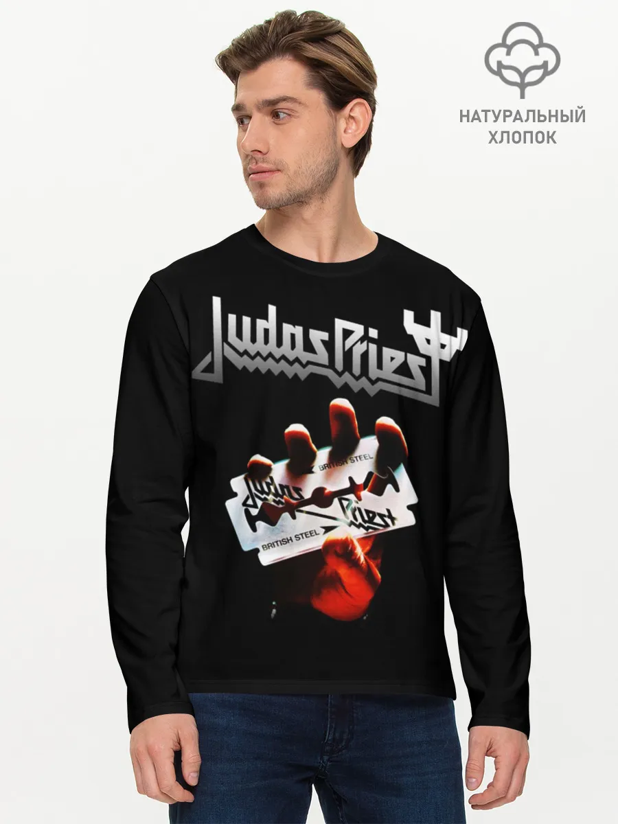 Мужской лонгслив базовый / Judas Priest