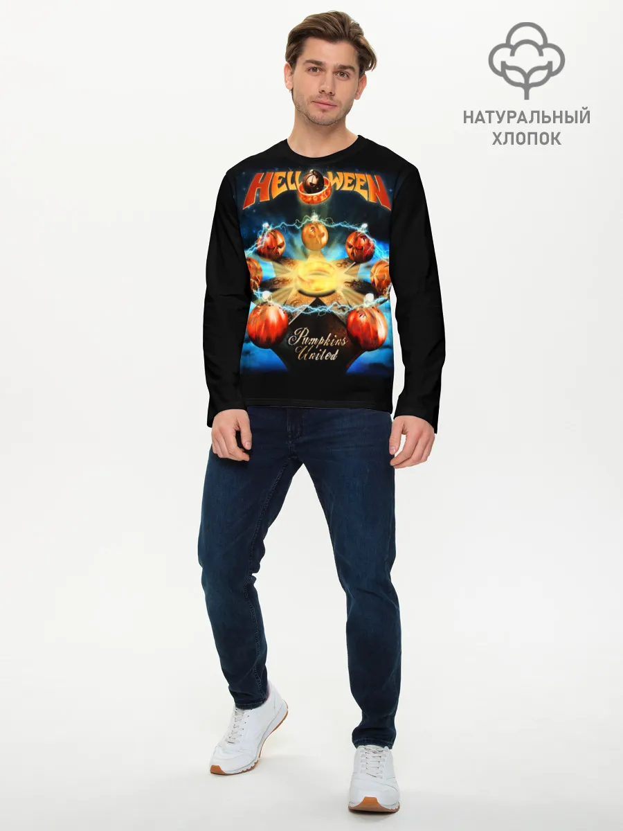Мужской лонгслив базовый / Helloween