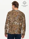 Мужской лонгслив базовый / Леопард