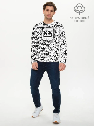 Мужской лонгслив базовый / MARSHMELLO
