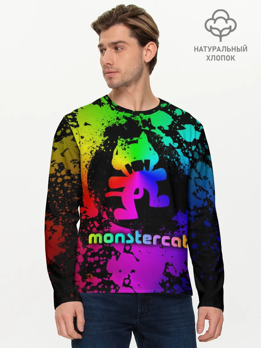 Мужской лонгслив базовый / Monstercat