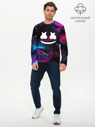 Мужской лонгслив базовый / Marshmello NEON