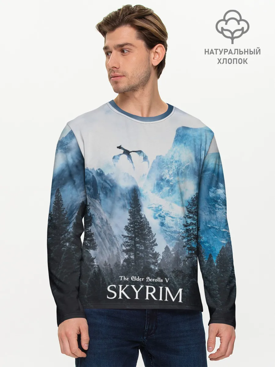 Мужской лонгслив базовый / Skyrim